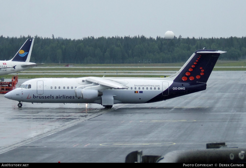 Aircraft Photo of OO-DWG | British Aerospace Avro 146-RJ100 | Brussels Airlines | AirHistory.net #437011