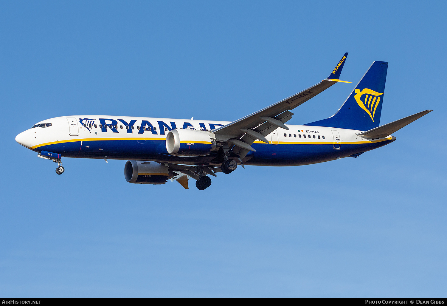 Aircraft Photo of EI-HAX | Boeing 737-8200 Max 200 | Ryanair | AirHistory.net #437015