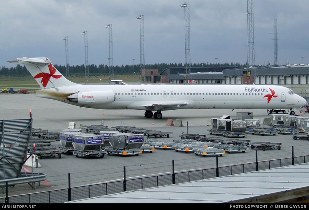 Aircraft Photo of SE-RFA | McDonnell Douglas MD-83 (DC-9-83) | FlyNordic | AirHistory.net #437017