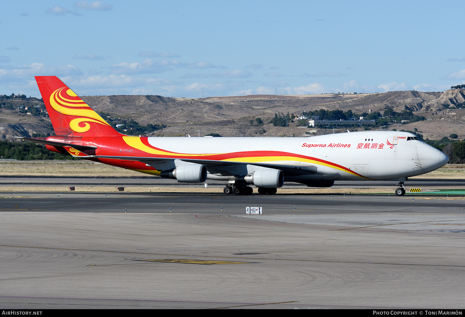 Aircraft Photo of B-1340 | Boeing 747-4HAF/ER/SCD | Suparna Airlines | AirHistory.net #437029