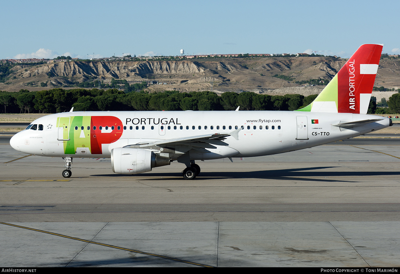 Aircraft Photo of CS-TTO | Airbus A319-111 | TAP Air Portugal | AirHistory.net #437034