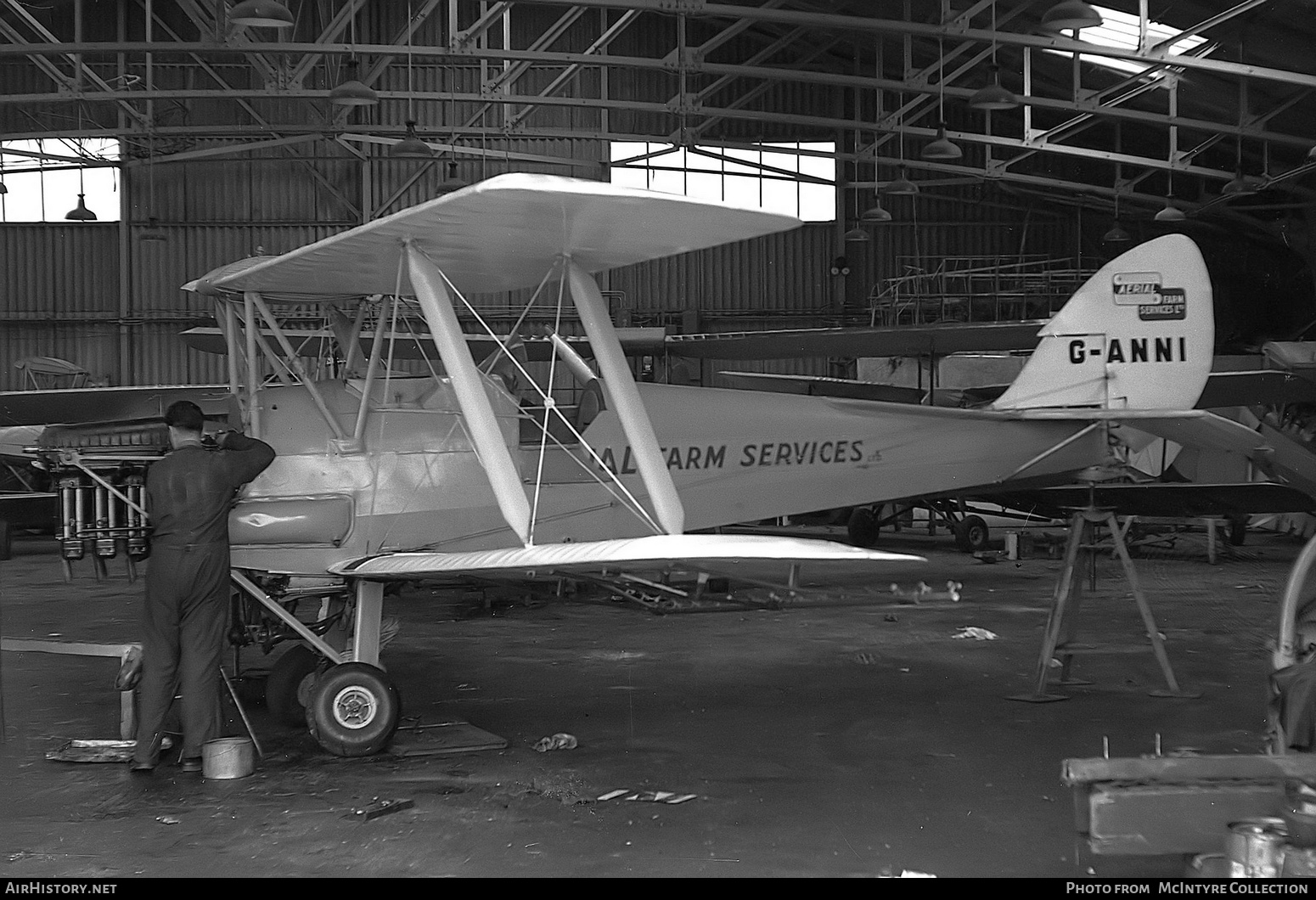 Aircraft Photo of G-ANNI | De Havilland D.H. 82A Tiger Moth II | Aerial Farm Services | AirHistory.net #437076