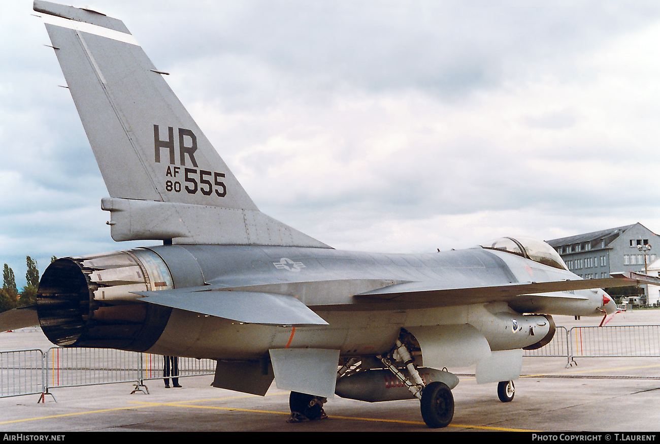 Aircraft Photo of 80-0555 / AF80-555 | General Dynamics F-16A Fighting Falcon | USA - Air Force | AirHistory.net #437090