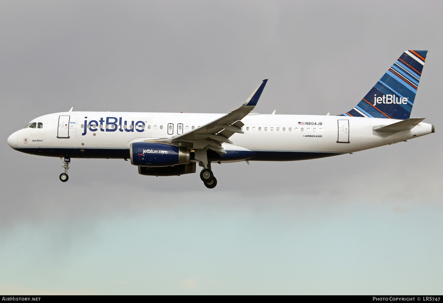 Aircraft Photo of N804JB | Airbus A320-232 | JetBlue Airways | AirHistory.net #437094