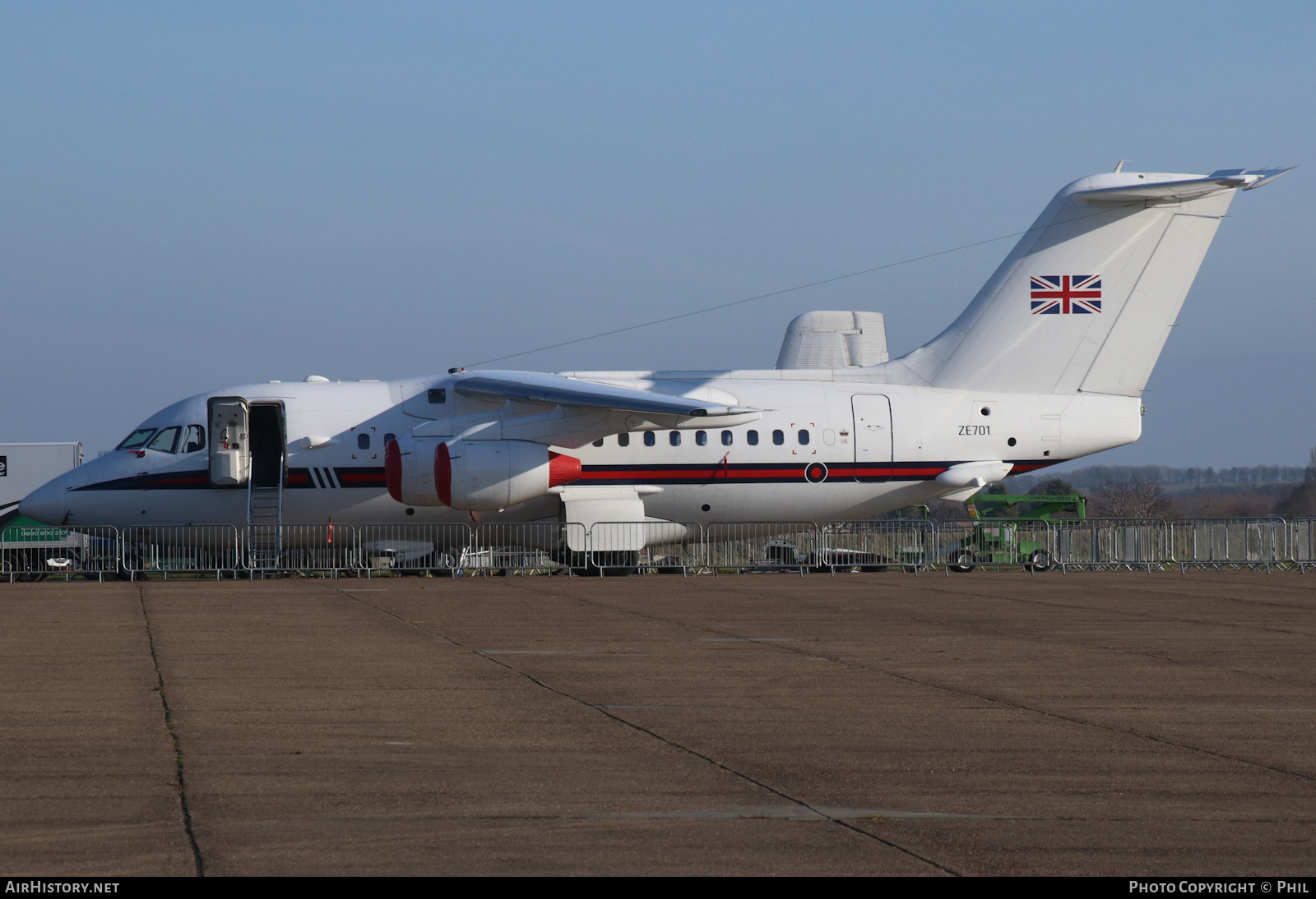 Aircraft Photo of ZE701 | British Aerospace BAe-146 CC.2 | UK - Air Force | AirHistory.net #437111