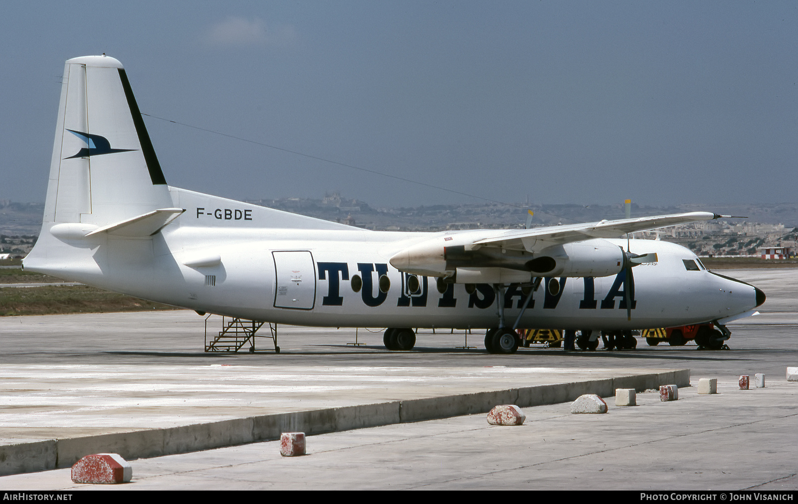 Aircraft Photo of F-GBDE | Fokker F27-400 Friendship | Tunisavia | AirHistory.net #437145