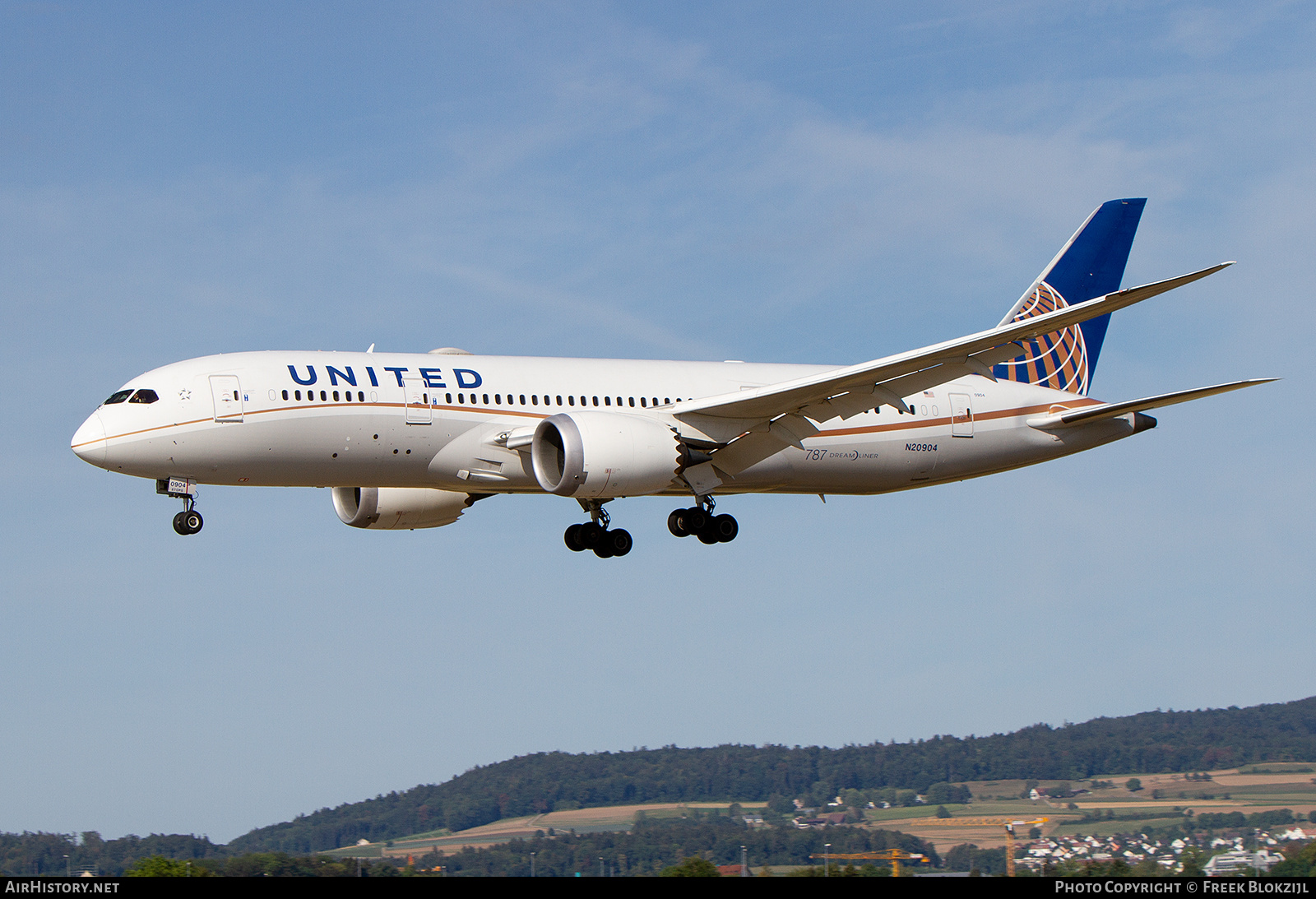 Aircraft Photo of N20904 | Boeing 787-8 Dreamliner | United Airlines | AirHistory.net #437278