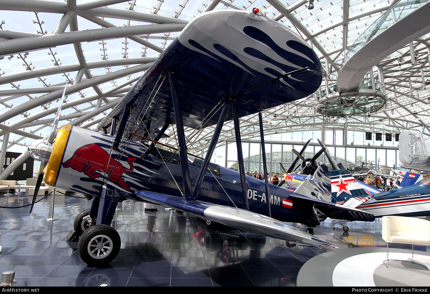 Aircraft Photo of OE-AMM | Boeing E75 Kaydet | Red Bull | AirHistory.net #437292