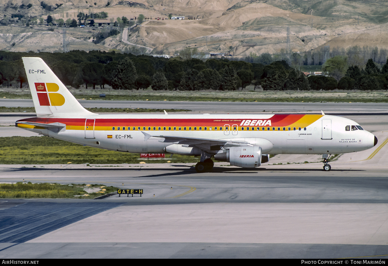 Aircraft Photo of EC-FML | Airbus A320-211 | Iberia | AirHistory.net #437318