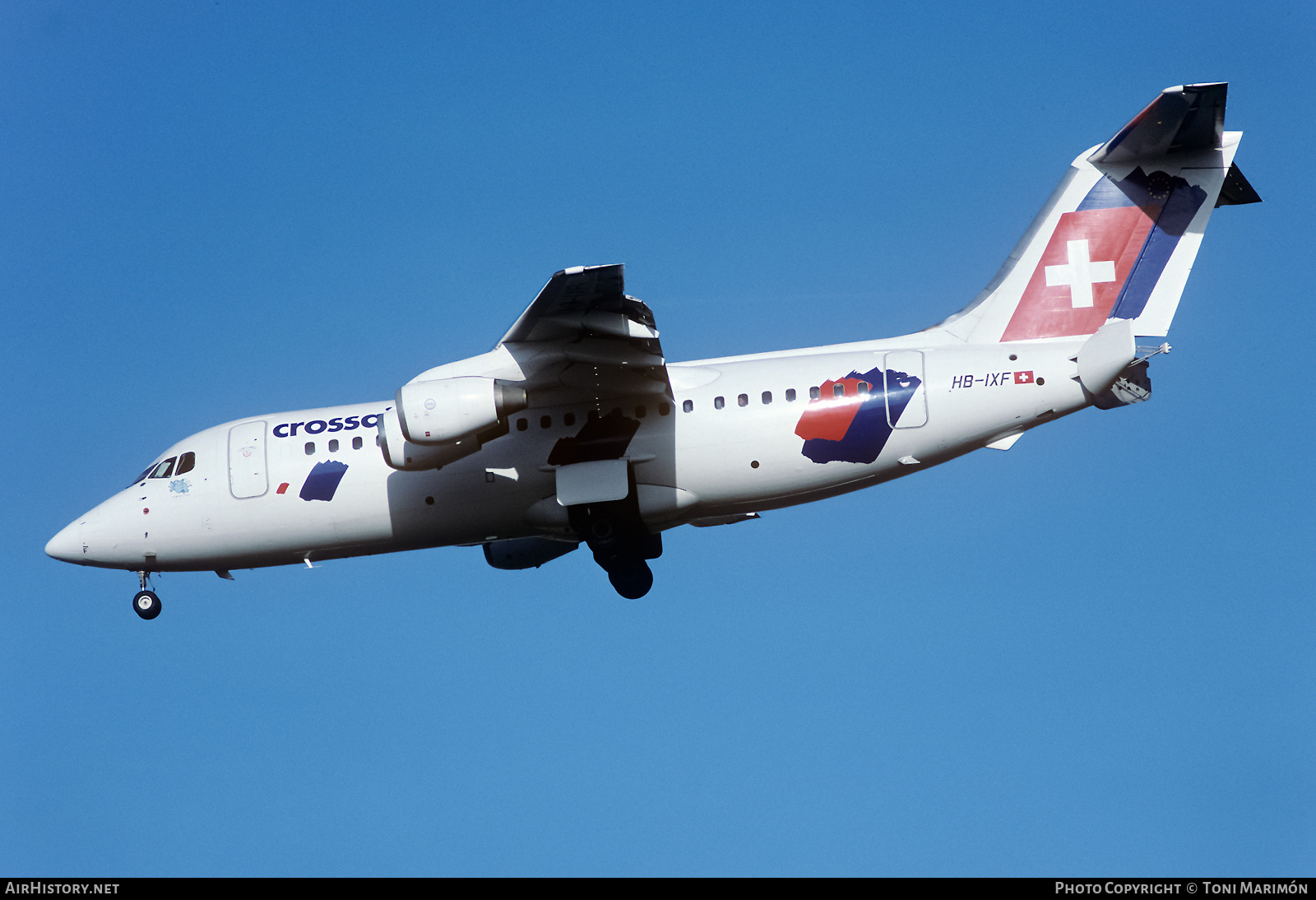 Aircraft Photo of HB-IXF | British Aerospace Avro 146-RJ85 | Crossair | AirHistory.net #437339