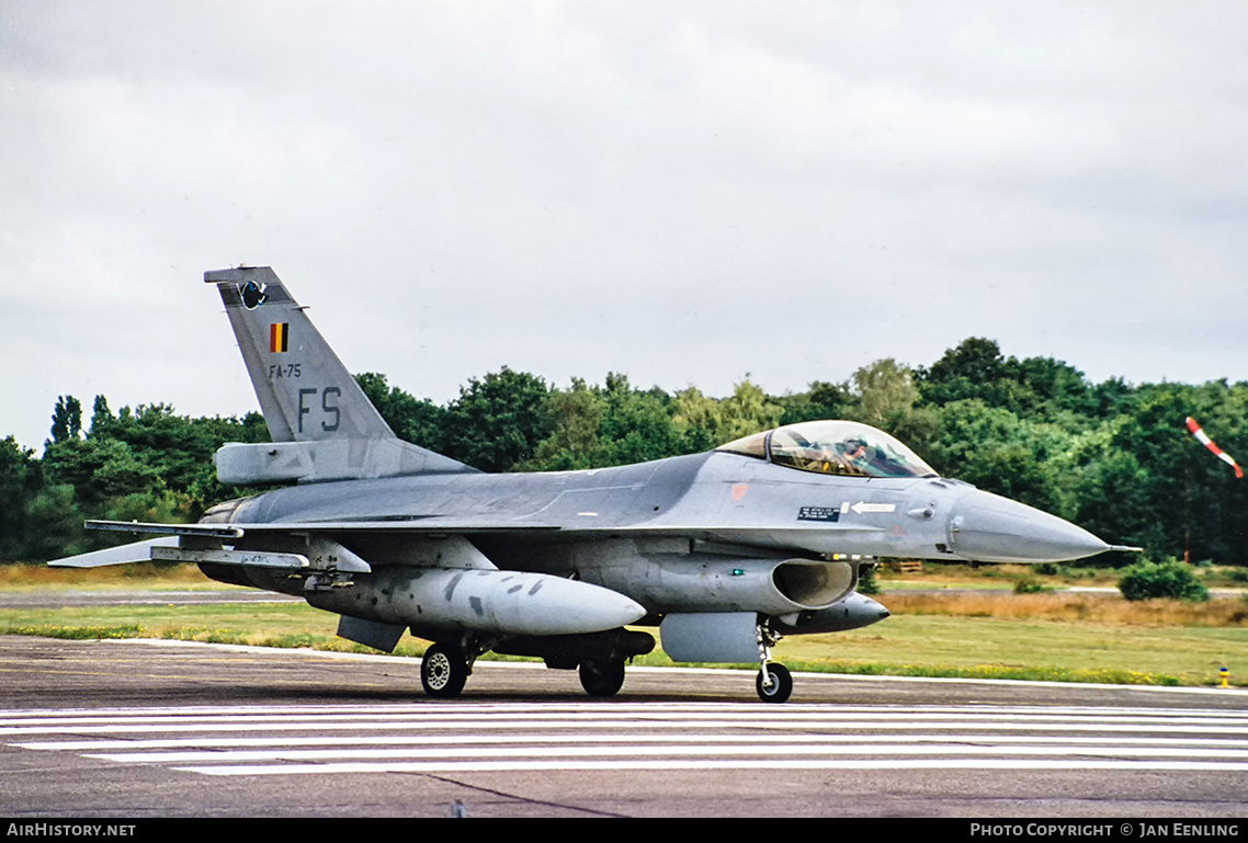 Aircraft Photo of FA-75 | General Dynamics F-16AM Fighting Falcon | Belgium - Air Force | AirHistory.net #437350