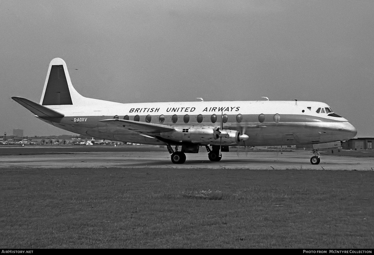 Aircraft Photo of G-AOXV | Vickers 804 Viscount | British United Airways - BUA | AirHistory.net #437370