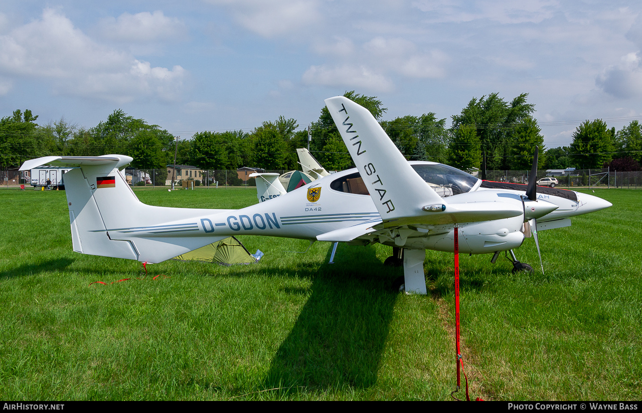 Aircraft Photo of D-GDON | Diamond DA42 Twin Star | AirHistory.net #437384