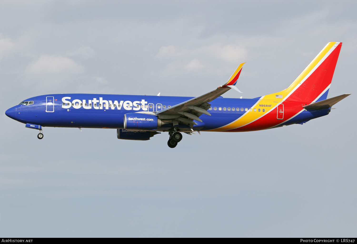 Aircraft Photo of N8684F | Boeing 737-8H4 | Southwest Airlines | AirHistory.net #437415