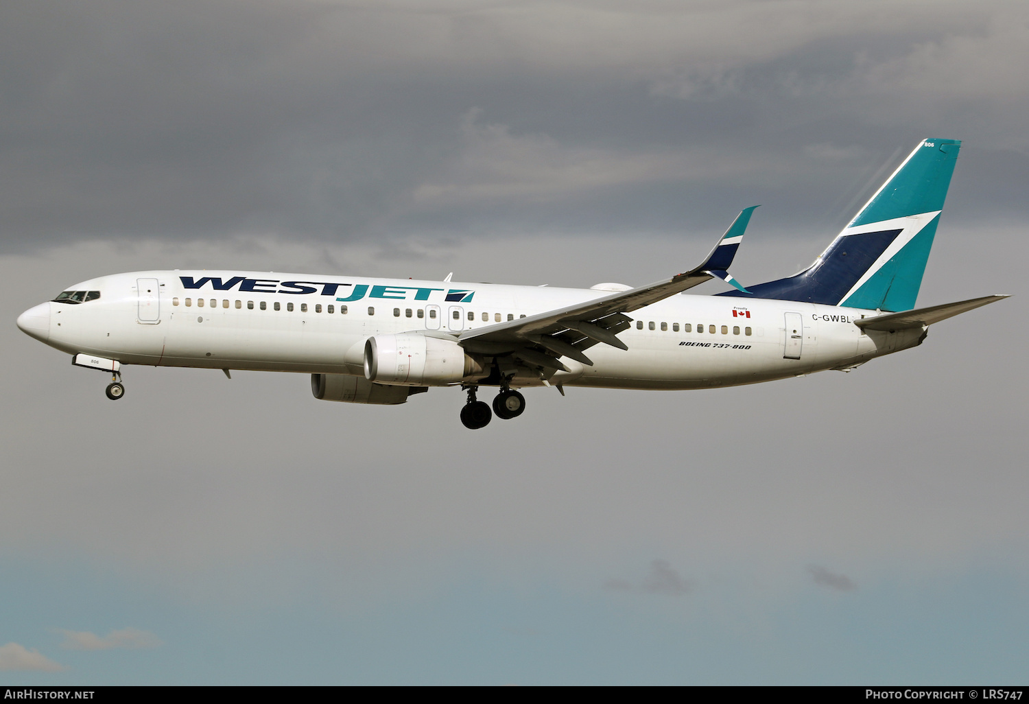 Aircraft Photo of C-GWBL | Boeing 737-8CT | WestJet | AirHistory.net #437430