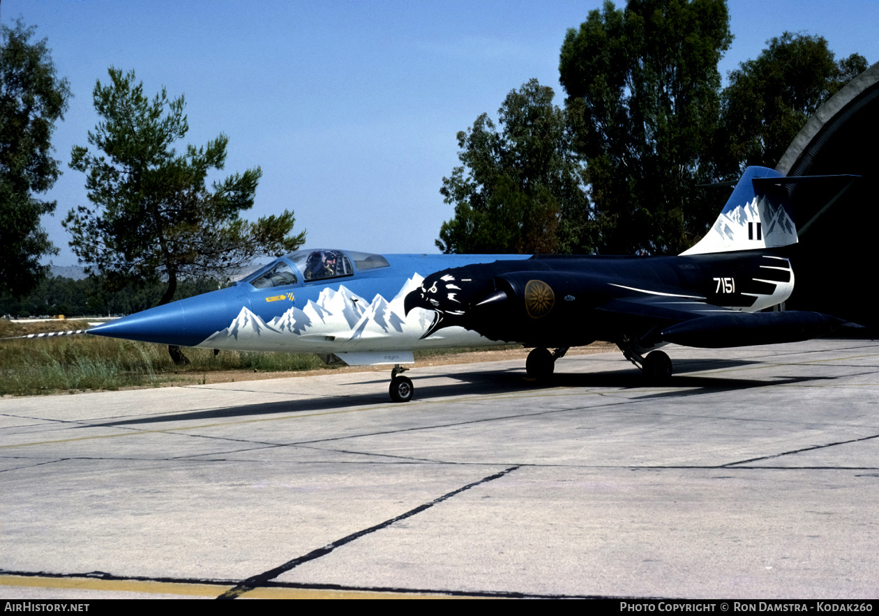 Aircraft Photo of 7151 | Lockheed F-104G Starfighter | Greece - Air Force | AirHistory.net #437487