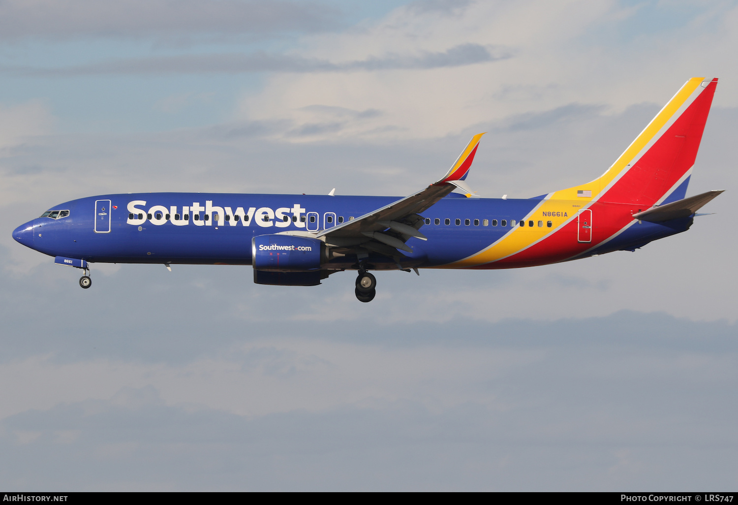 Aircraft Photo of N8661A | Boeing 737-8H4 | Southwest Airlines | AirHistory.net #437495
