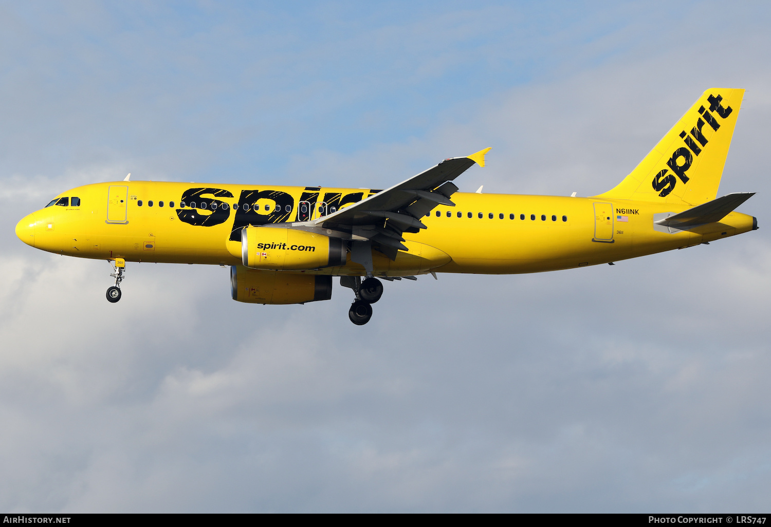 Aircraft Photo of N611NK | Airbus A320-232 | Spirit Airlines | AirHistory.net #437501