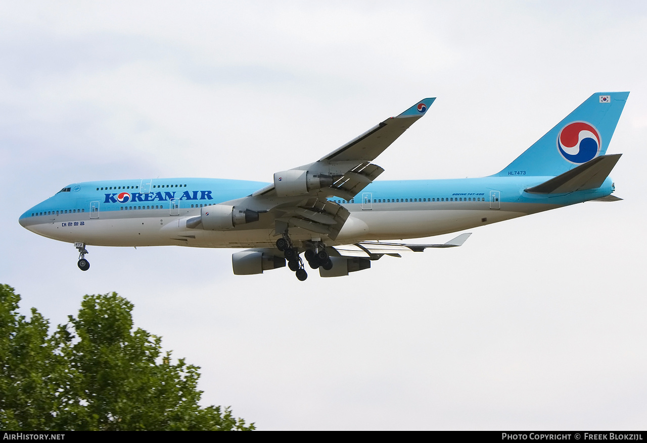 Aircraft Photo of HL7473 | Boeing 747-4B5 | Korean Air | AirHistory.net #437555