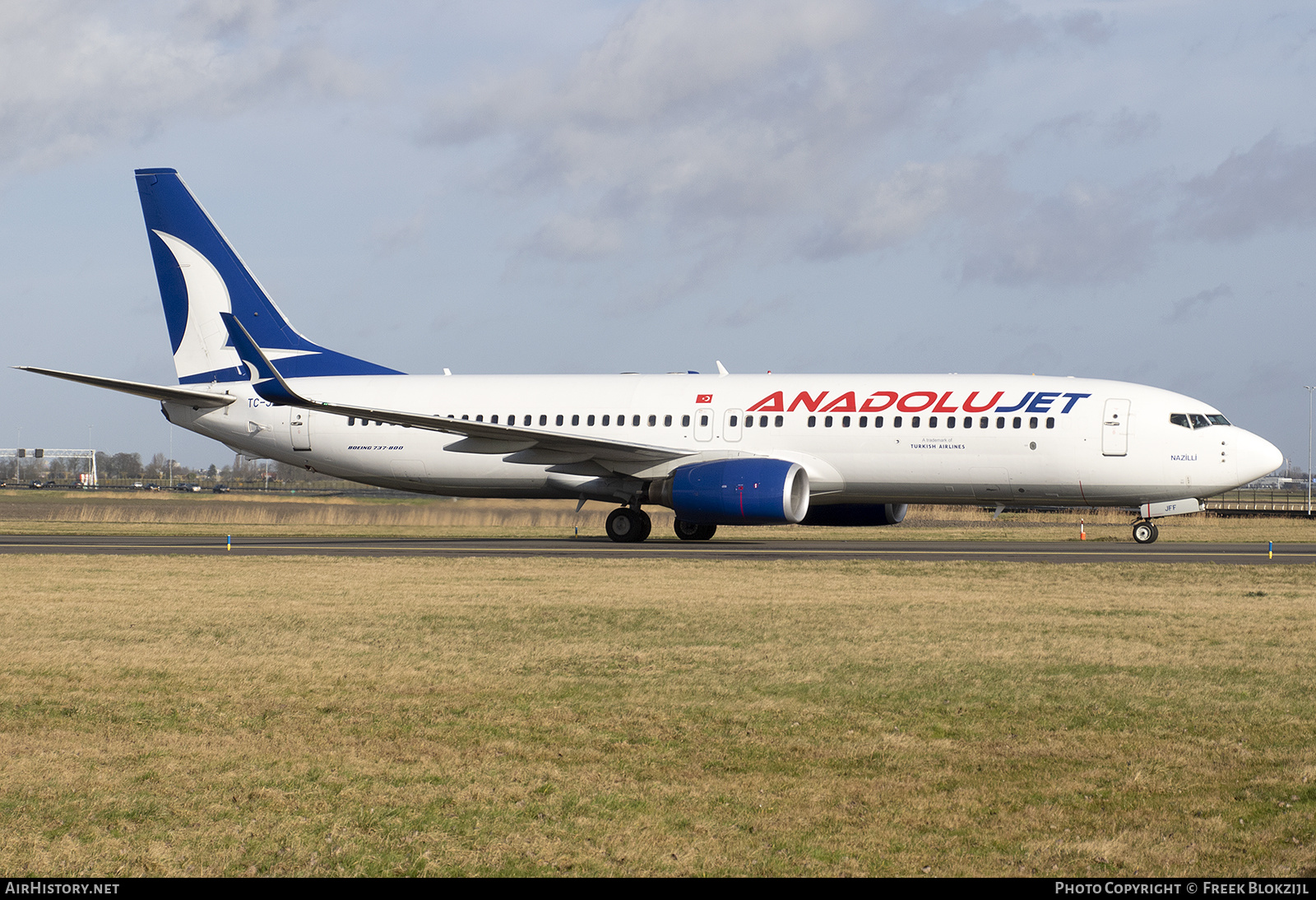 Aircraft Photo of TC-JFF | Boeing 737-8F2 | AnadoluJet | AirHistory.net #437560