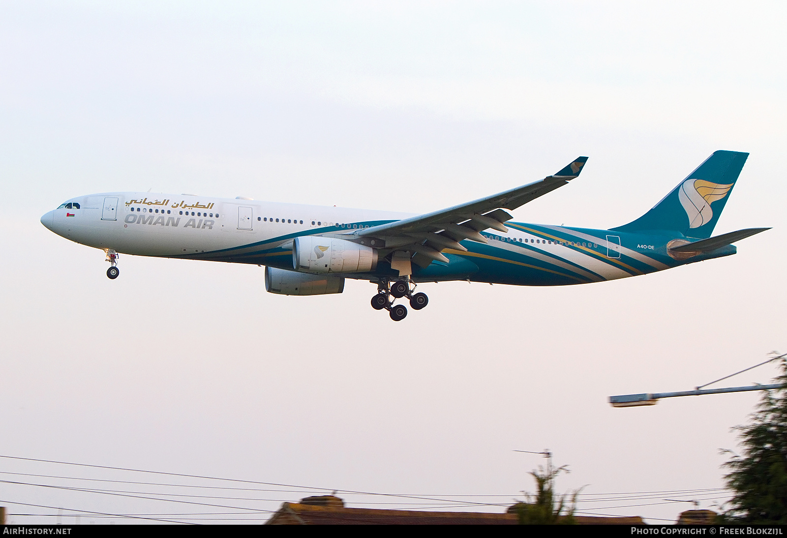 Aircraft Photo of A4O-DE | Airbus A330-343E | Oman Air | AirHistory.net #437609