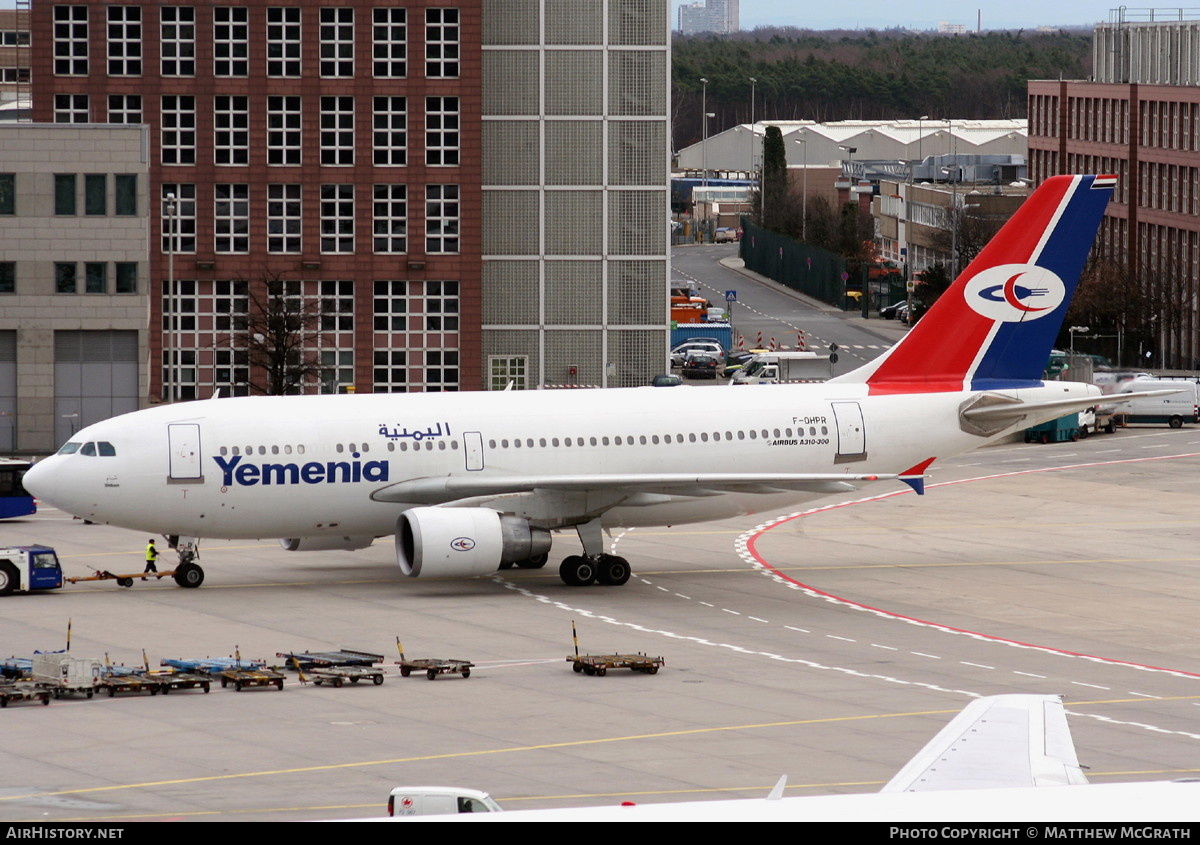 Aircraft Photo of F-OHPR | Airbus A310-325 | Yemenia - Yemen Airways | AirHistory.net #437627