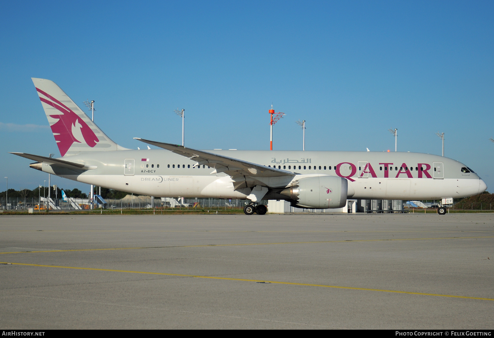 Aircraft Photo of A7-BCY | Boeing 787-8 Dreamliner | Qatar Airways | AirHistory.net #437641