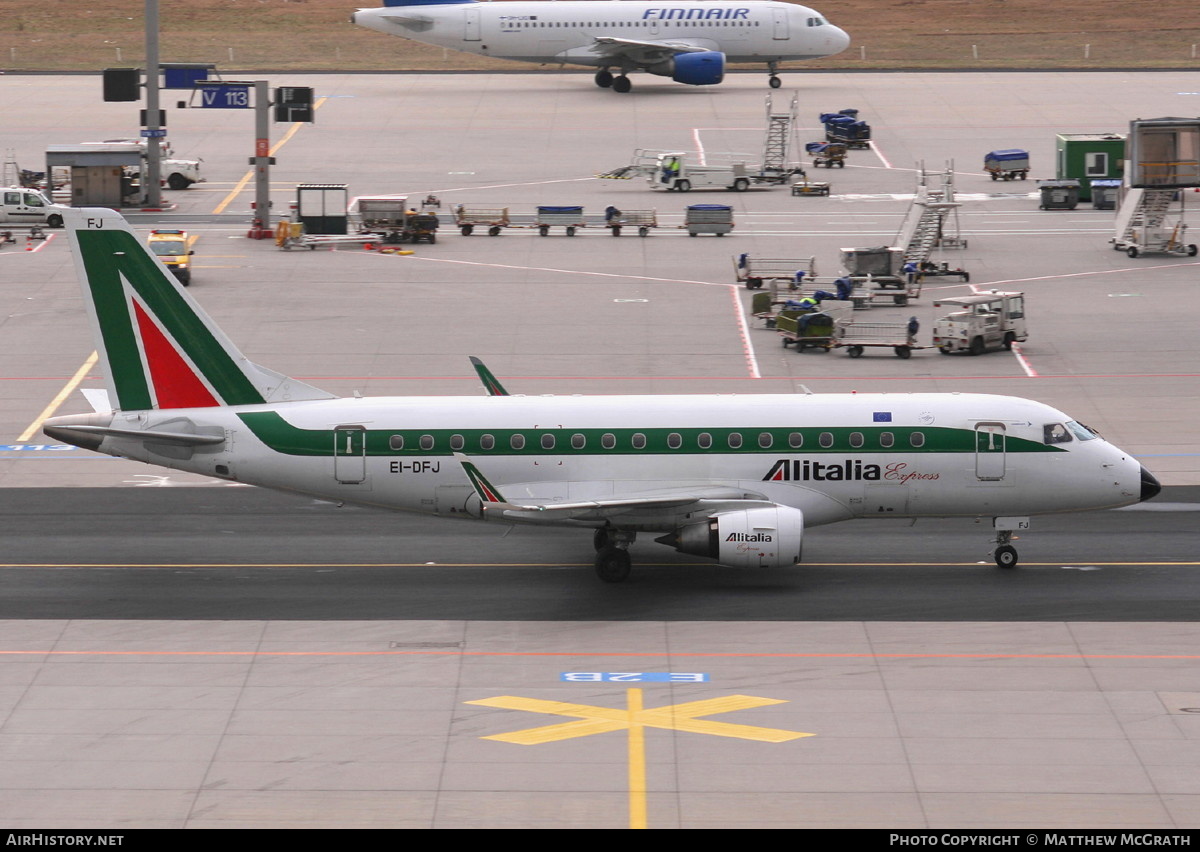 Aircraft Photo of EI-DFJ | Embraer 170LR (ERJ-170-100LR) | Alitalia Express | AirHistory.net #437645