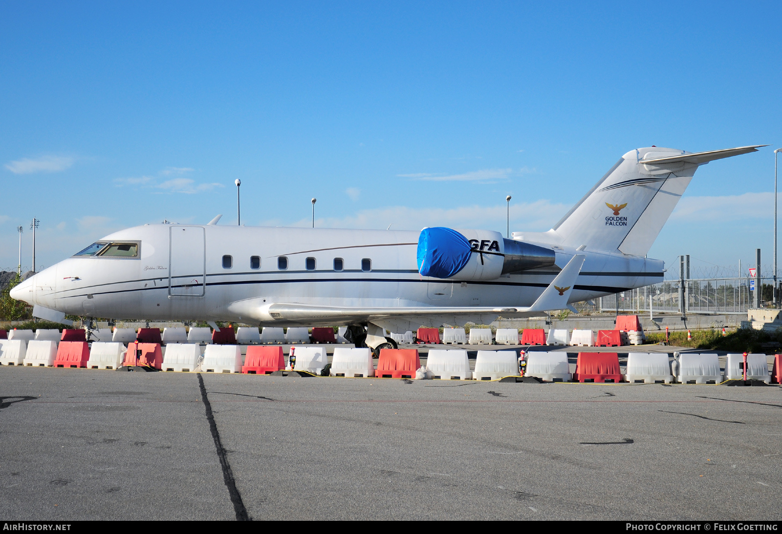 Aircraft Photo of T7-GFA | Canadair Challenger 601 (CL-600-2A12) | Golden Falcon Aviation | AirHistory.net #437650