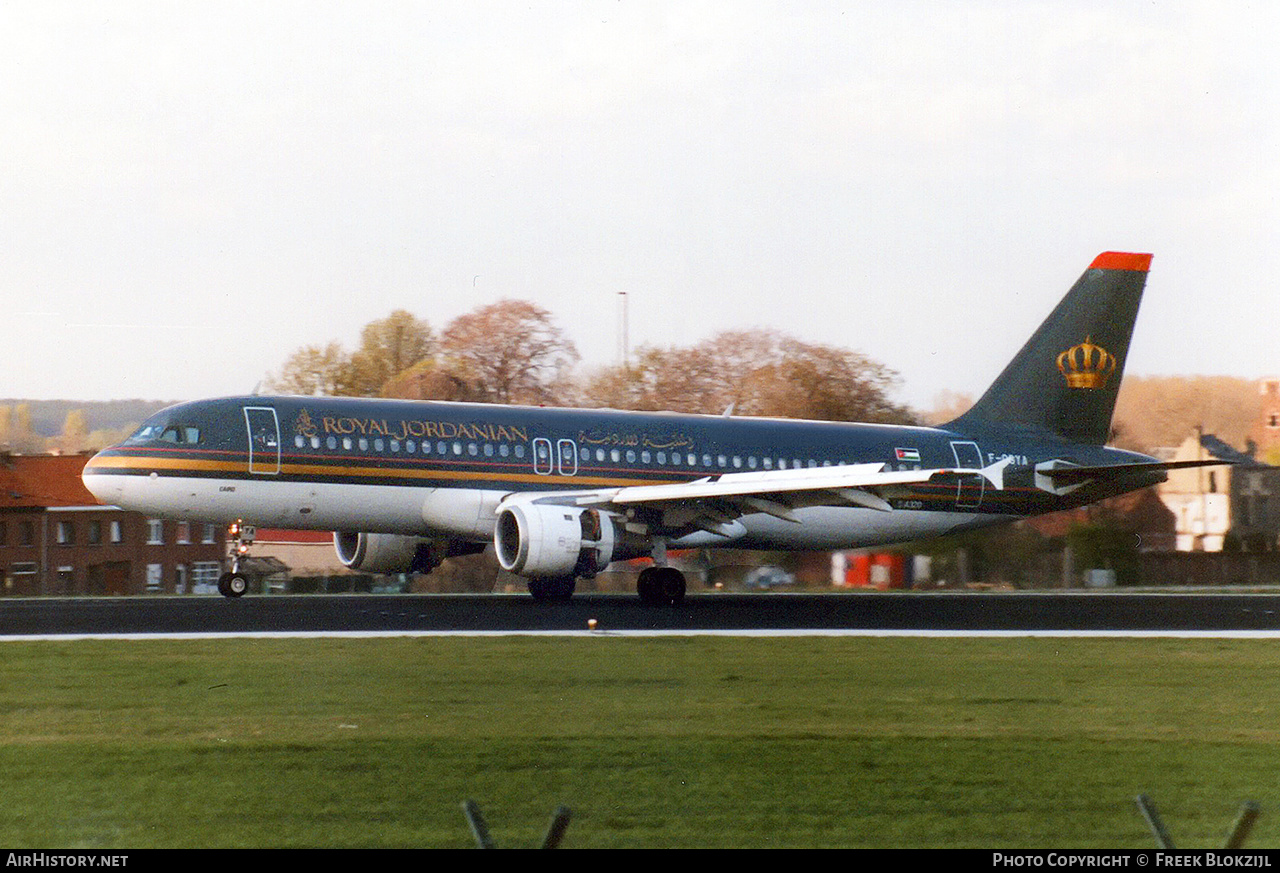 Aircraft Photo of F-OGYA | Airbus A320-211 | Royal Jordanian Airlines | AirHistory.net #437669