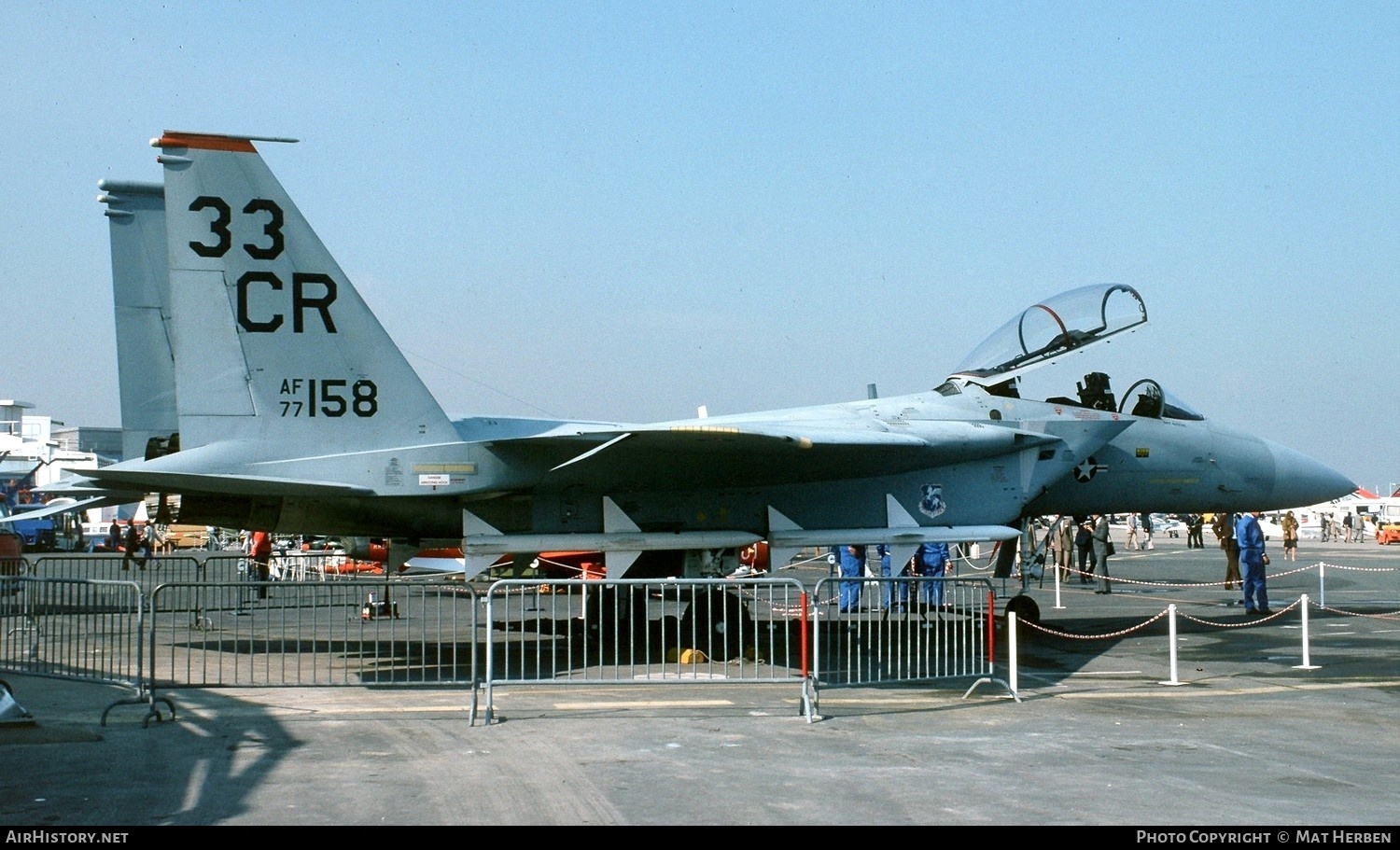 Aircraft Photo of 77-0158 / AF77-158 | McDonnell Douglas F-15B Eagle | USA - Air Force | AirHistory.net #437693