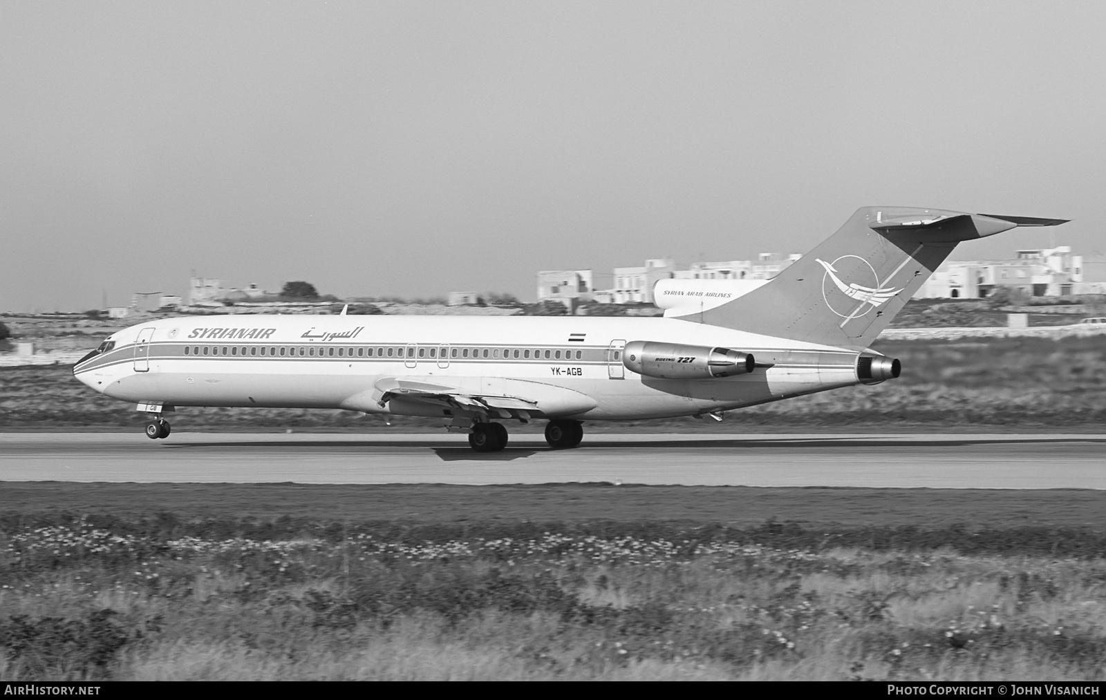 Aircraft Photo of YK-AGB | Boeing 727-294/Adv | Syrian Air - Syrian Arab Airlines | AirHistory.net #437780