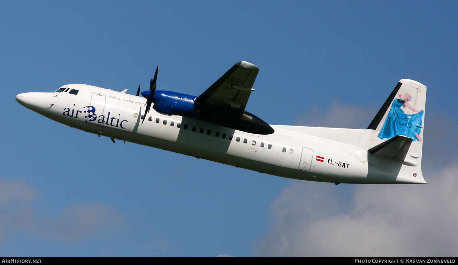 Aircraft Photo of YL-BAT | Fokker 50 | AirBaltic | AirHistory.net #437790