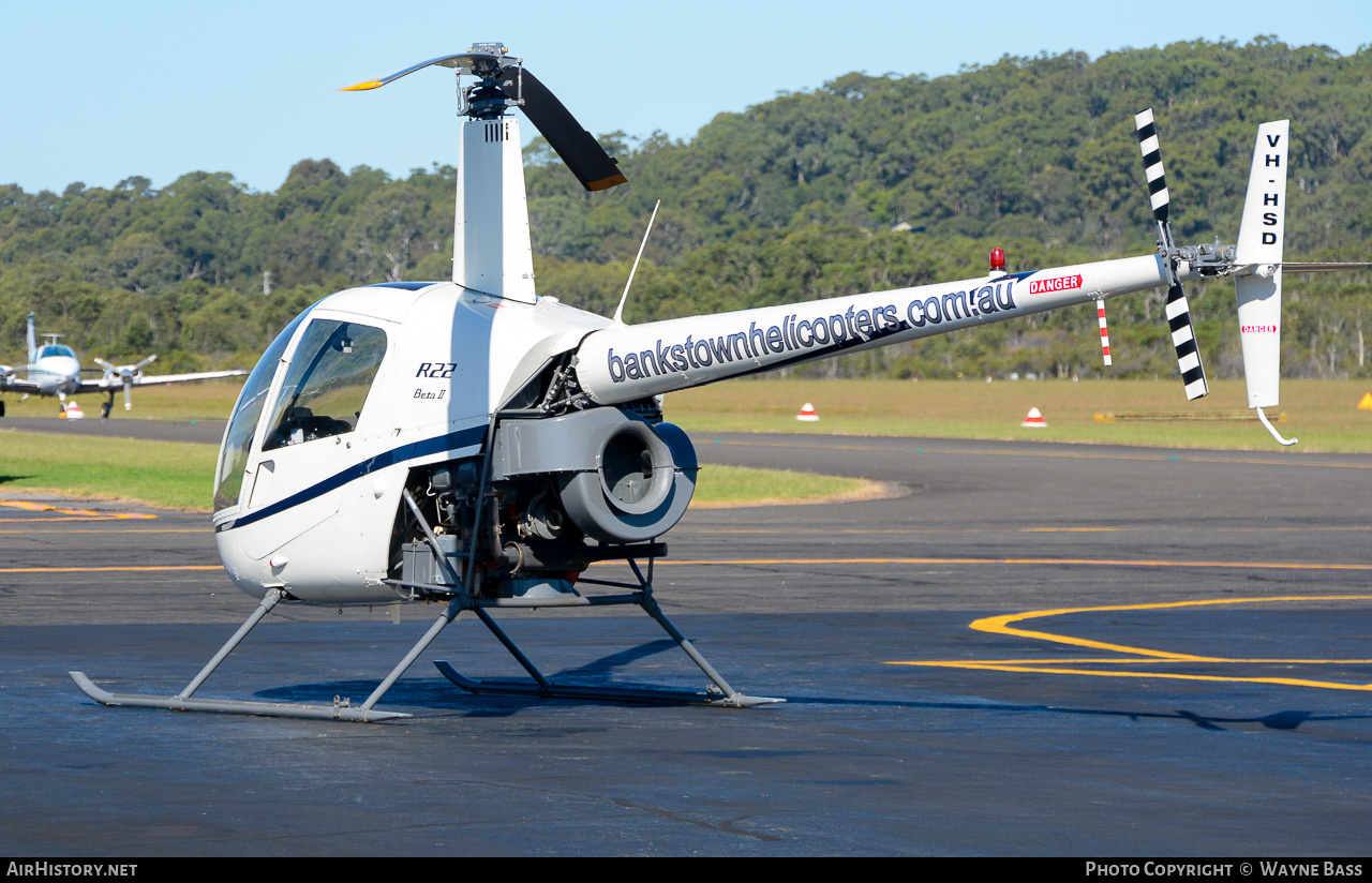 Aircraft Photo of VH-HSD | Robinson R-22 Beta II | Bankstown Helicopters | AirHistory.net #437793