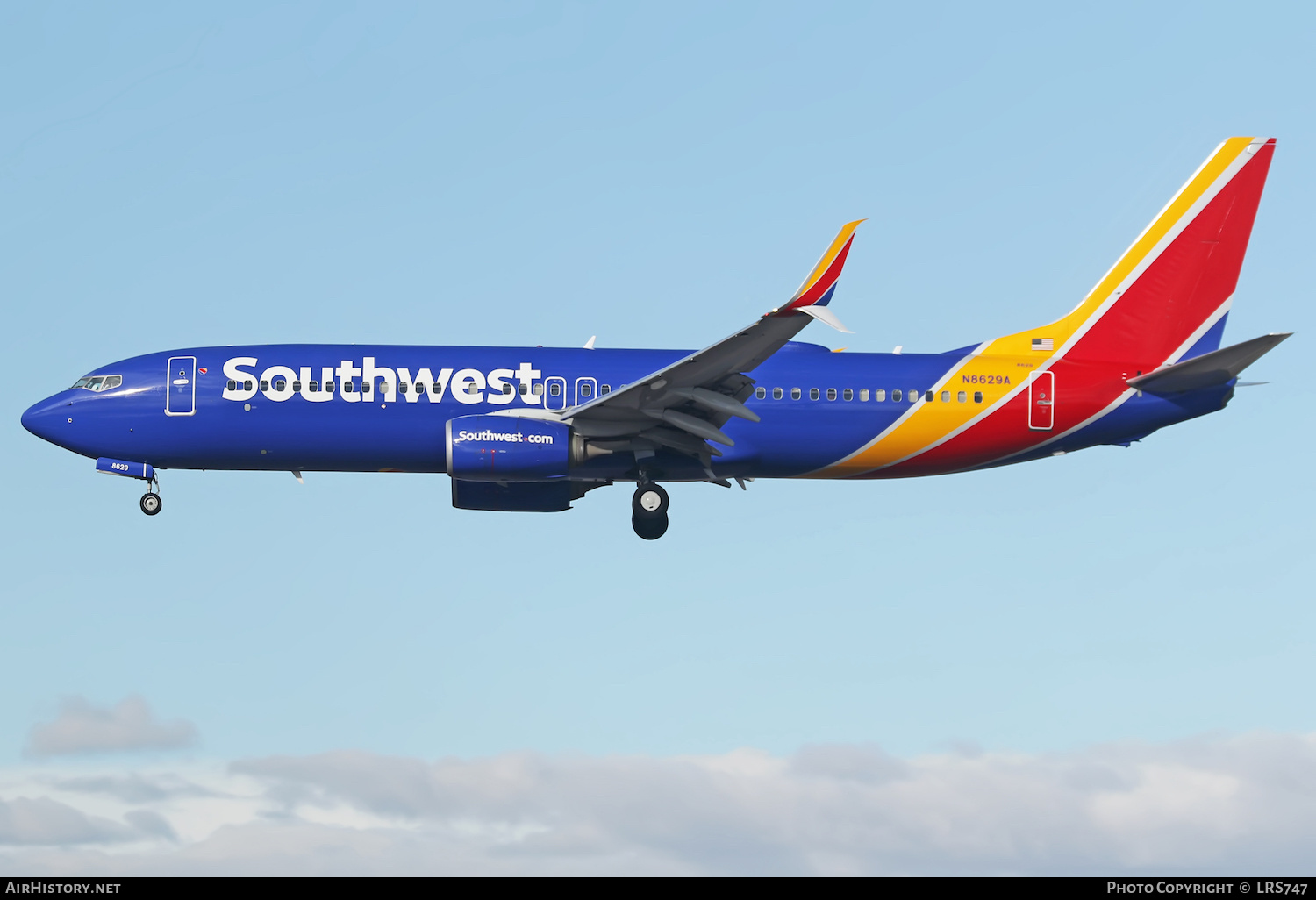 Aircraft Photo of N8629A | Boeing 737-8H4 | Southwest Airlines | AirHistory.net #437798