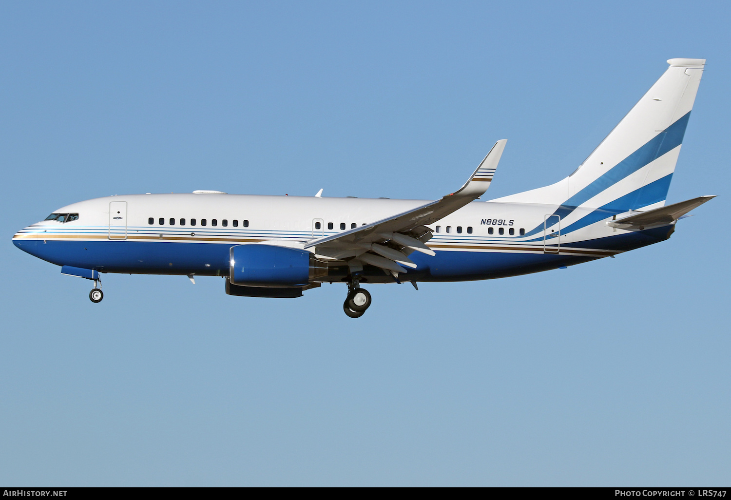 Aircraft Photo of N889LS | Boeing 737-73T BBJ | Las Vegas Sands | AirHistory.net #437815