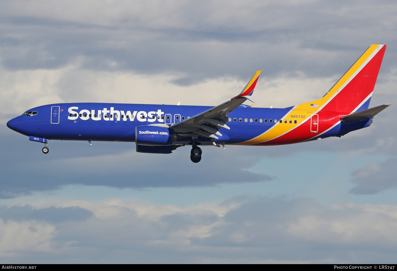 Aircraft Photo of N8579Z | Boeing 737-800 | Southwest Airlines | AirHistory.net #437823