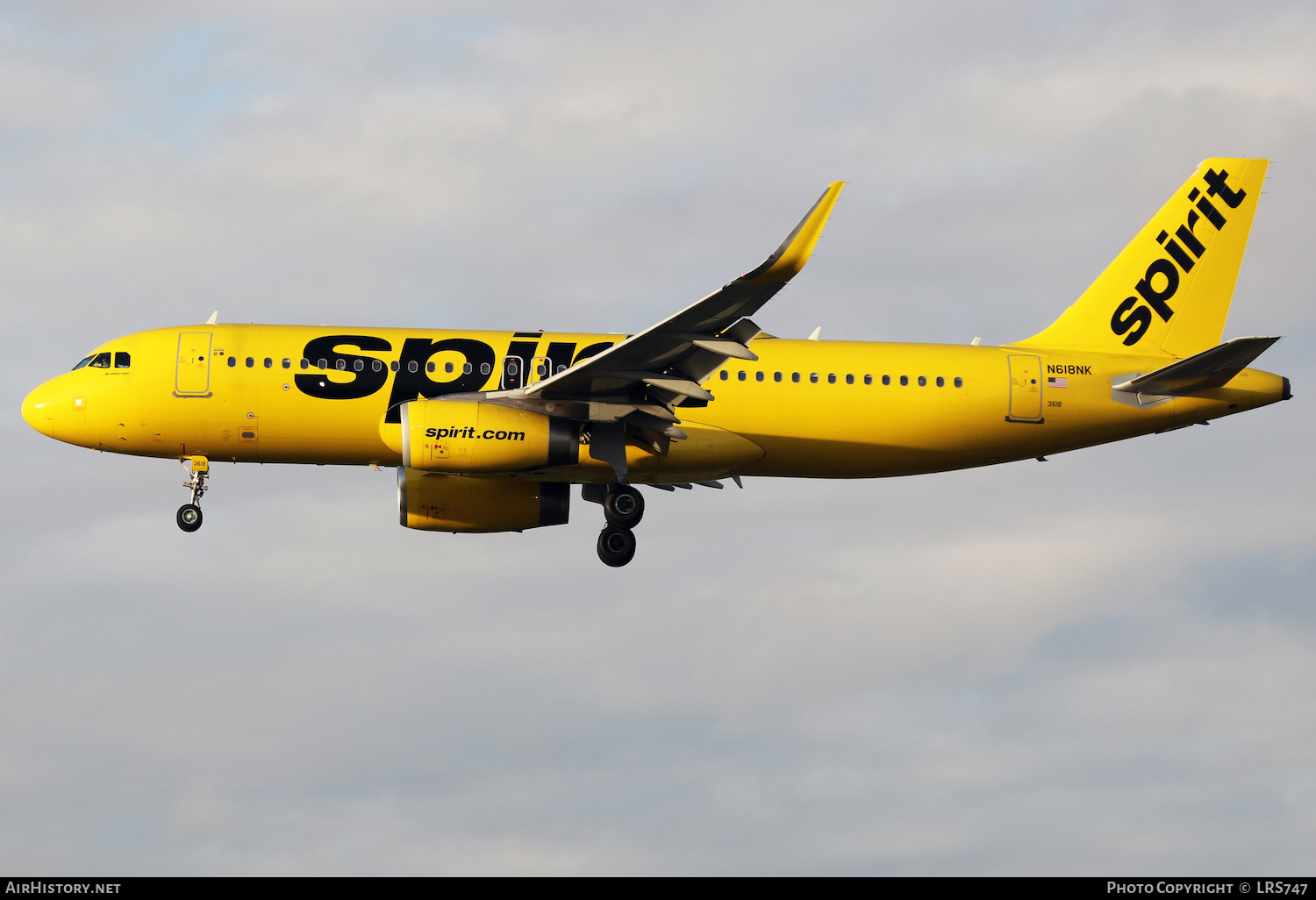 Aircraft Photo of N618NK | Airbus A320-232 | Spirit Airlines | AirHistory.net #437845