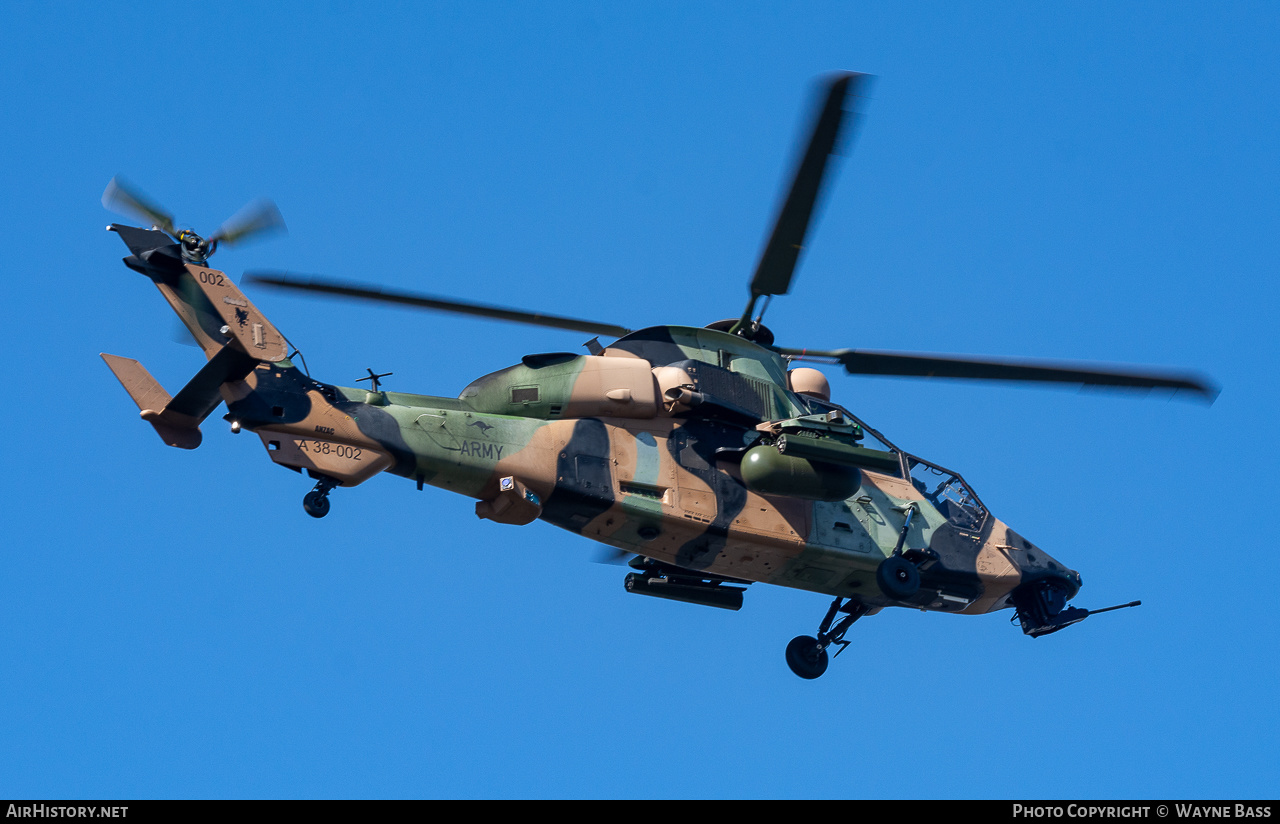 Aircraft Photo of A38-002 | Eurocopter EC-665 Tiger ARH | Australia - Army | AirHistory.net #437848