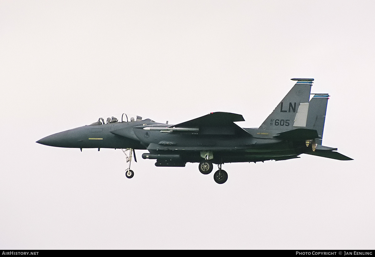Aircraft Photo of 91-0605 / AF91-605 | McDonnell Douglas F-15E Strike Eagle | USA - Air Force | AirHistory.net #437854