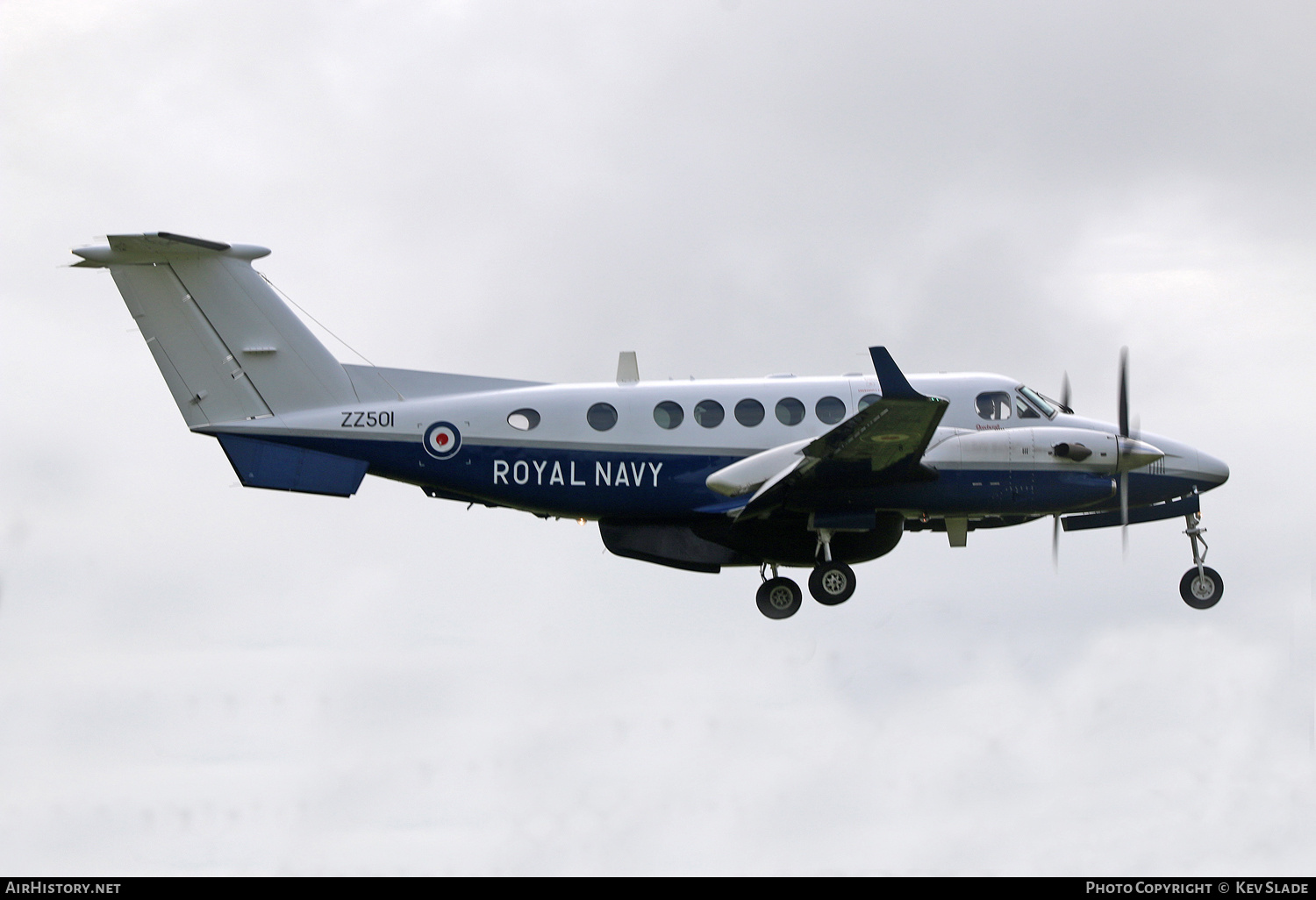 Aircraft Photo of ZZ501 | Hawker Beechcraft 350CER Avenger T1 (300C) | UK - Navy | AirHistory.net #437946