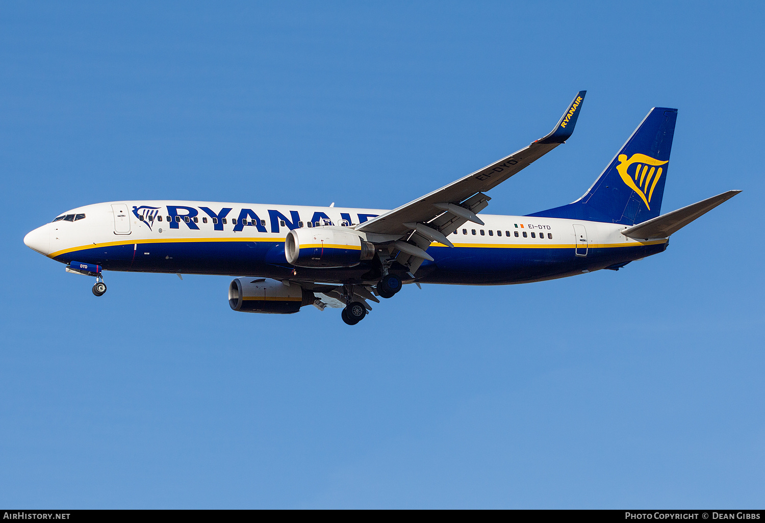 Aircraft Photo of EI-DYD | Boeing 737-8AS | Ryanair | AirHistory.net #437950