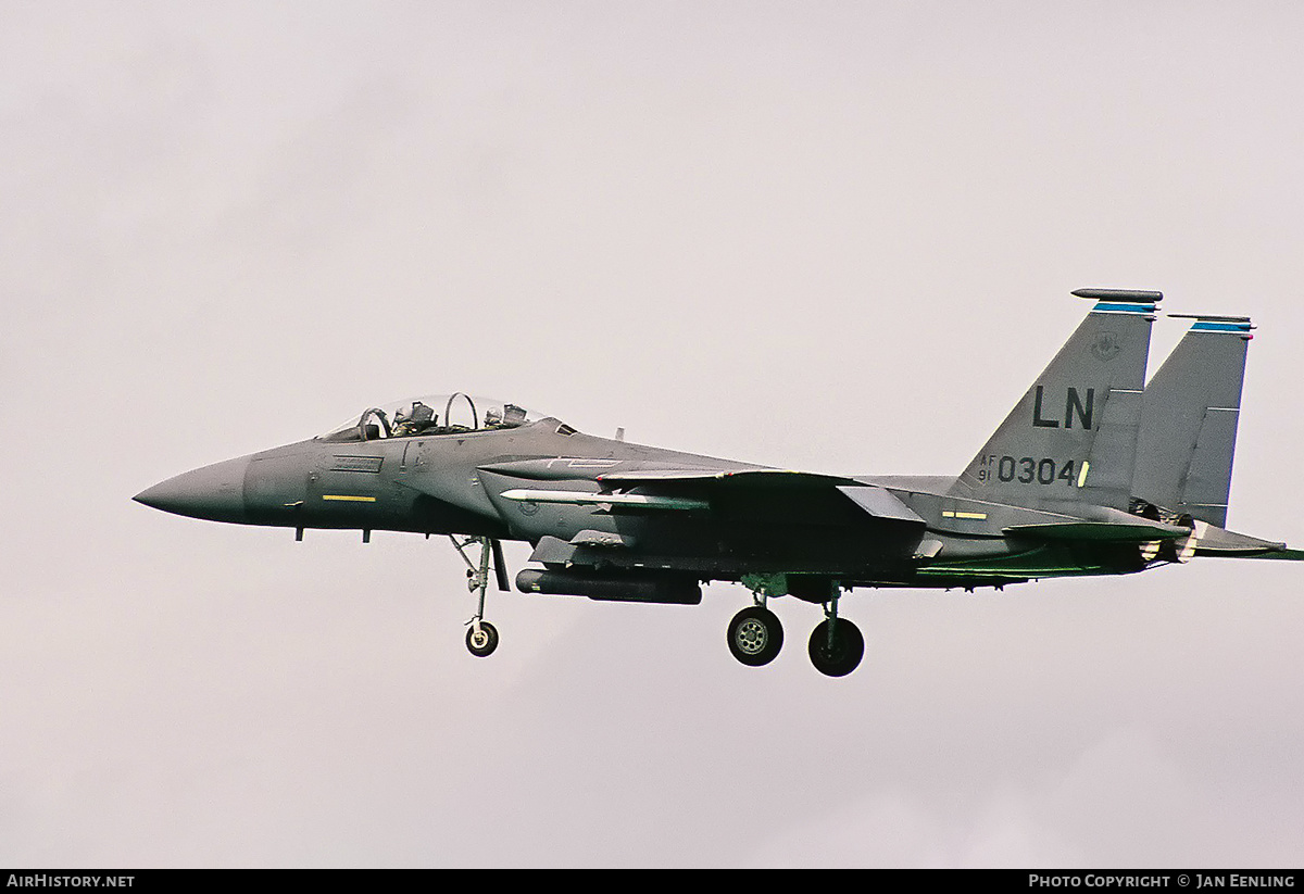 Aircraft Photo of 91-0304 / AF91-0304 | Boeing F-15E Strike Eagle | USA - Air Force | AirHistory.net #437954