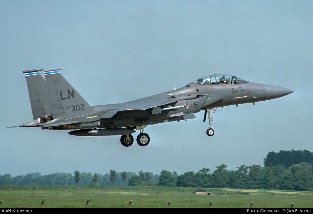 Aircraft Photo of 91-0302 / AF91-302 | McDonnell Douglas F-15E Strike Eagle | USA - Air Force | AirHistory.net #437969