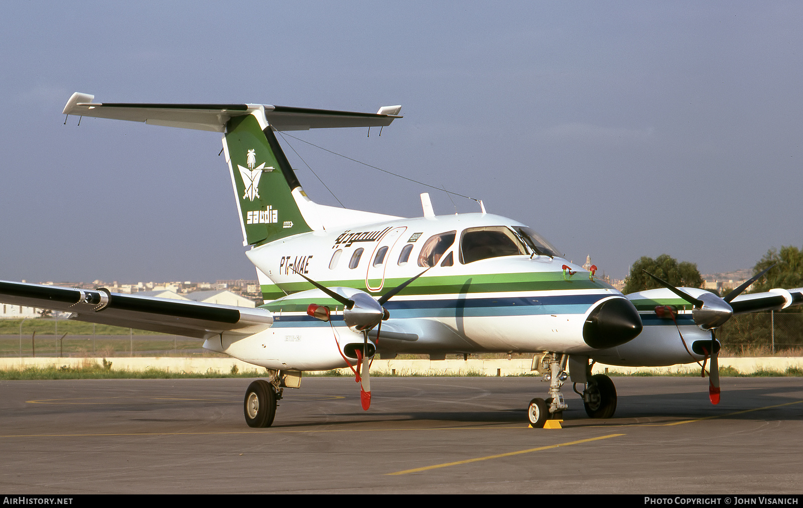 Aircraft Photo of PT-MAE | Embraer EMB-121A Xingu | Saudia - Saudi Arabian Airlines | AirHistory.net #438009