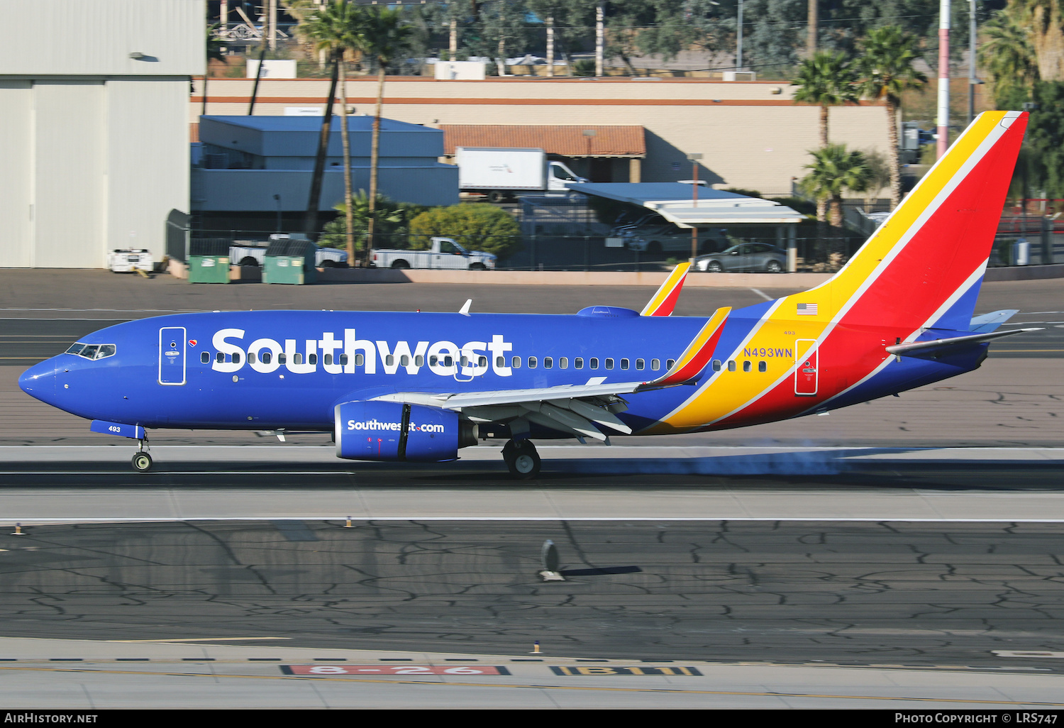 Aircraft Photo of N493WN | Boeing 737-7H4 | Southwest Airlines | AirHistory.net #438043