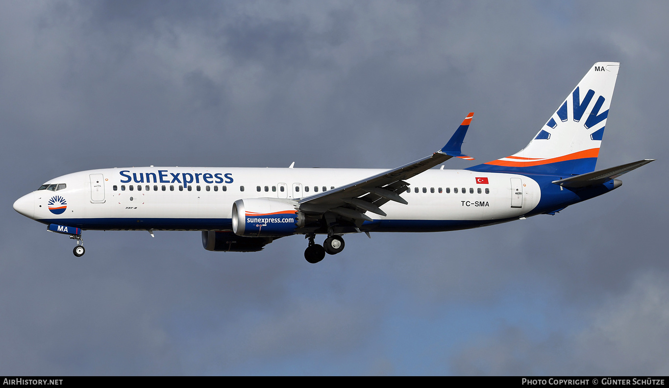 Aircraft Photo of TC-SMA | Boeing 737-8 Max 8 | SunExpress | AirHistory.net #438058