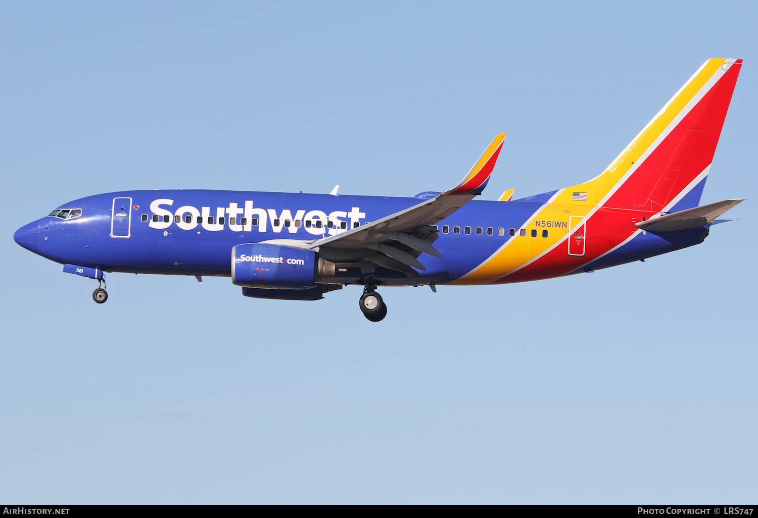 Aircraft Photo of N561WN | Boeing 737-73V | Southwest Airlines | AirHistory.net #438061