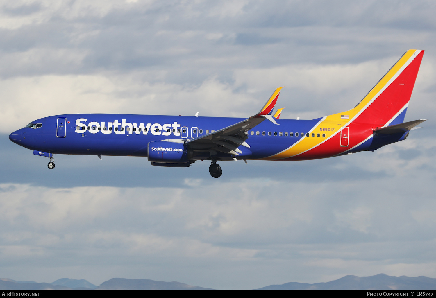 Aircraft Photo of N8561Z | Boeing 737-800 | Southwest Airlines | AirHistory.net #438075