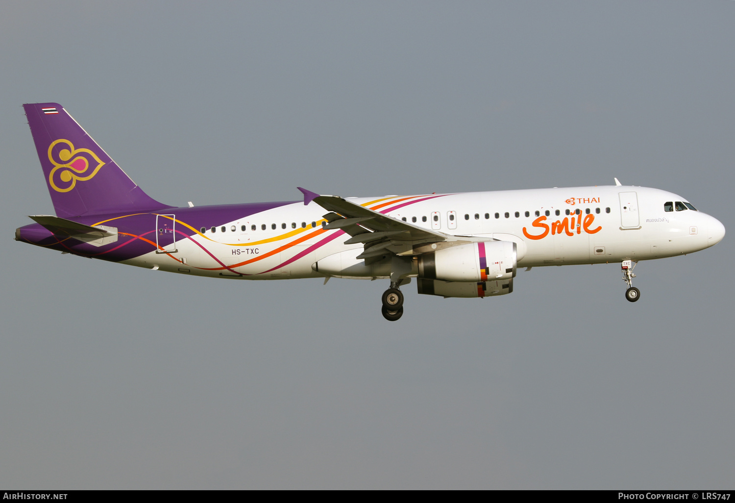 Aircraft Photo of HS-TXC | Airbus A320-232 | Thai Smile | AirHistory.net #438082